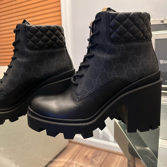 Gucci Combat Boots sz 40/9 Worn Once - Picture 3 of 6